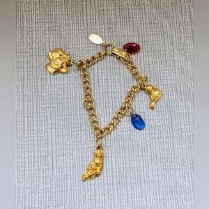 Disney Gold Charm Bracelet